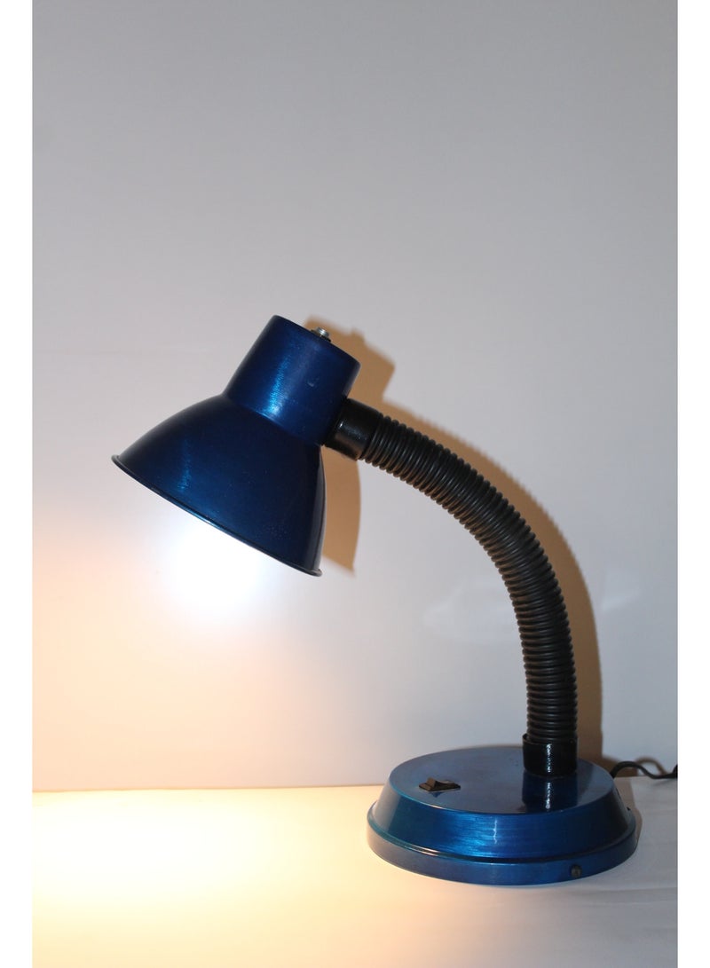 Table lamp with flexible arm moves 360 degree-blue color - Image 1